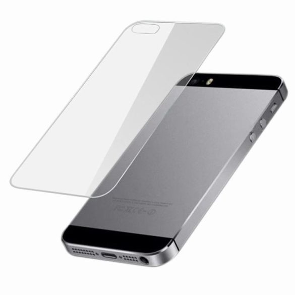 Apple iPhone 5 5S 5C SE karcálló edzett üveg hátlapvédő tempered glass kijelzőfólia kijelzővédő fólia kijelző védőfólia Iphone SE