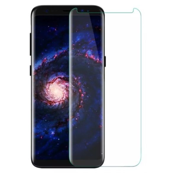 Samsung Galaxy S9 Plus SM-G965 karcálló edzett üveg HAJLÍTOTT TELJES KIJELZŐS Tempered Glass kijelzőfólia kijelzővédő fólia kijelző védőfólia eddzett