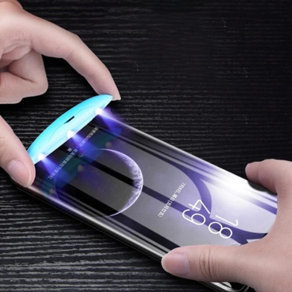 Samsung Galaxy Note 20 SM-N980 karcálló edzett üveg HAJLÍTOTT TELJES KIJELZŐS UV ragasztó Tempered Glass kijelzőfólia kijelzővédő fólia kijelző védőfólia eddzett