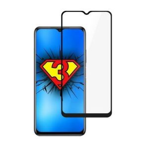 Xiaomi Redmi 9T / Poco M3 edzett üveg fekete hajlított TELJES KÉPERNYŐS FULL SCREEN HAJLÍTOTT tempered glass kijelzőfólia kijelzővédő védőfólia karcálló kijelzős