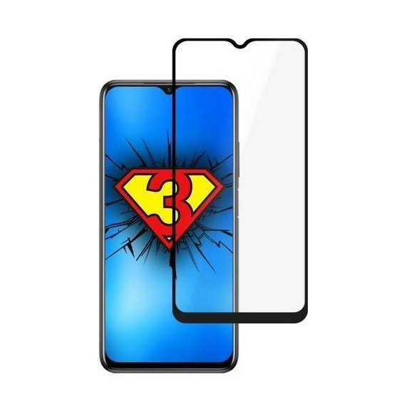 Xiaomi Redmi 9T / Poco M3 edzett üveg fekete hajlított TELJES KÉPERNYŐS FULL SCREEN HAJLÍTOTT tempered glass kijelzőfólia kijelzővédő védőfólia karcálló kijelzős