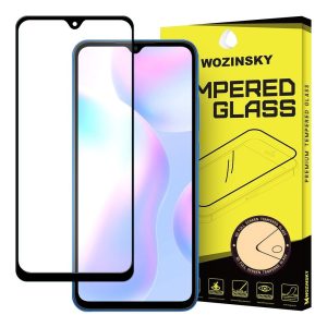 Xiaomi Redmi 9A / 9C / 9AT edzett üveg FEKETE TELJES KÉPERNYŐS FULL SCREEN HAJLÍTOTT tempered glass kijelzőfólia kijelzővédő védőfólia karcálló kijelzős