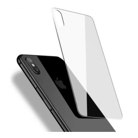 Apple iPhone X XS karcálló edzett üveg hátlapvédő tempered glass kijelzőfólia kijelzővédő védőfólia kijelző