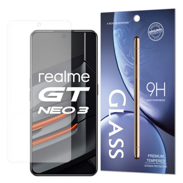 Realme GT Neo 3 5G karcálló edzett üveg Tempered glass kijelzőfólia kijelzővédő fólia kijelző védőfólia