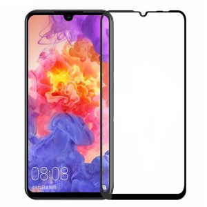 Huawei P30 lite edzett üveg FEKETE TELJES KÉPERNYŐS FULL SCREEN HAJLÍTOTT tempered glass kijelzőfólia kijelzővédő védőfólia karcálló kijelzős