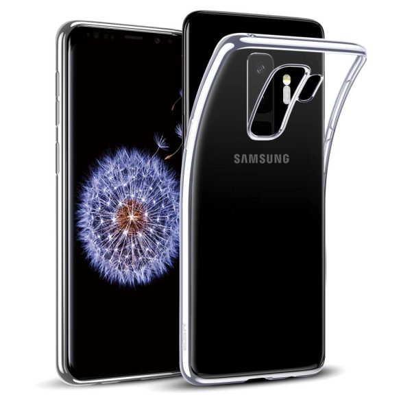 Samsung Galaxy S9 Plus átlátszó szilikontok vékony fényes telefontok tartó SM-G965F