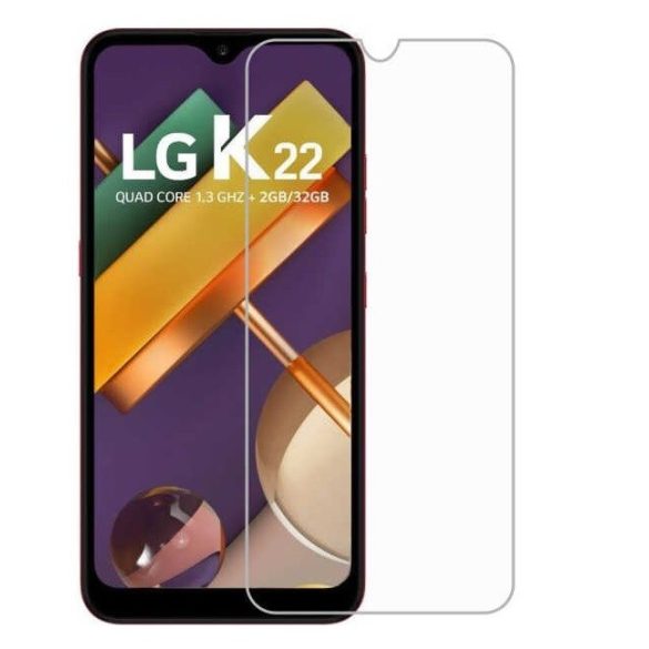 LG K22 karcálló edzett üveg Tempered glass kijelzőfólia kijelzővédő fólia kijelző védőfólia