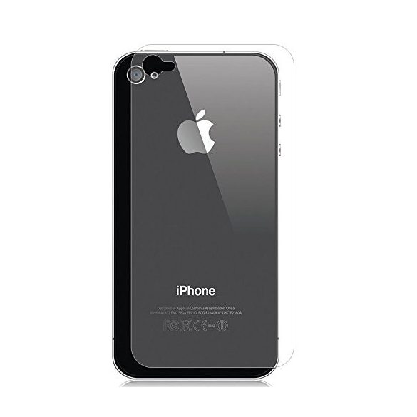Apple iPhone 4/4S karcálló edzett üveg hátlapvédő tempered glass kijelzőfólia kijelzővédő fólia kijelző védőfólia