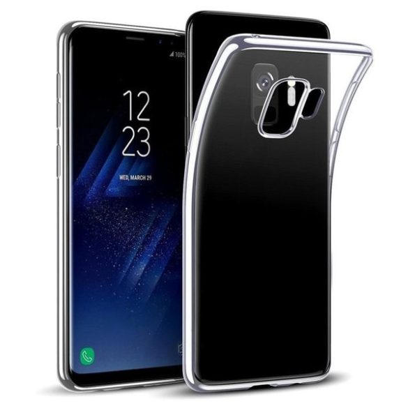 Samsung Galaxy S9 átlátszó szilikontok vékony fényes telefontok tartó SM-G960F