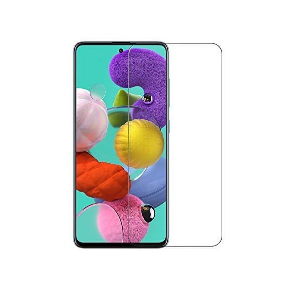 Samsung Galaxy A71 / Note 10 lite karcálló edzett üveg Tempered Glass kijelzőfólia kijelzővédő fólia kijelző védőfólia eddzett SM-A715F