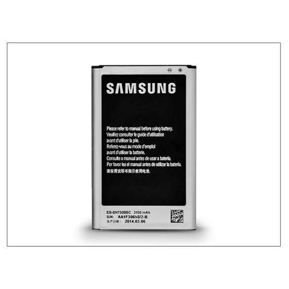 Samsung SM-N7505 Galaxy Note 3 Neo gyári akkumulátor - Li-Ion 3100 mAh - EB-BN750BBC NFC (ECO csomagolás)