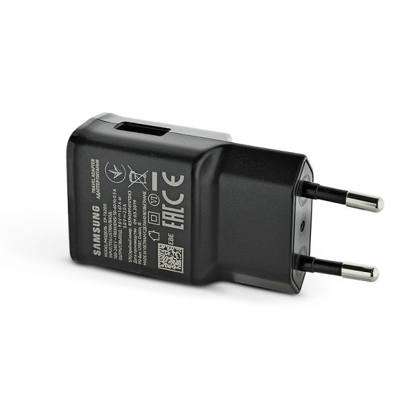 Samsung gyári USB hálózati töltő adapter - 5V/2A - EP-TA200EBE Adaptive Fast    Charging  - fekete (ECO csomagolás)
