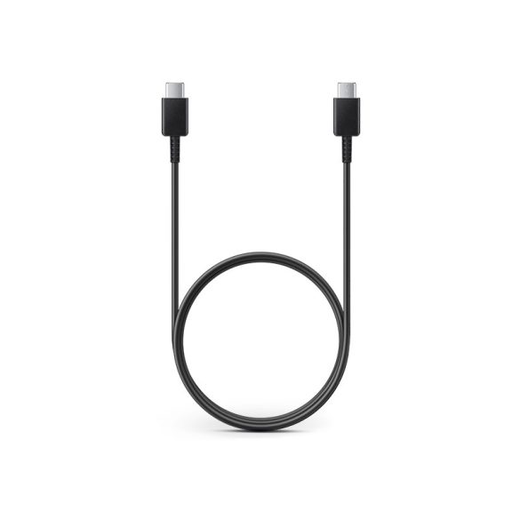 Samsung gyári USB Type-C - USB Type-C adat- és töltőkábel 100 cm-es vezetékkel -EP-DA905BBE - fekete (ECO csomagolás)