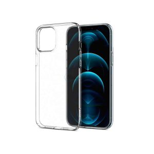 Apple iPhone 12/12 Pro ütésálló hátlap - Spigen Liquid Crystal - átlátszó