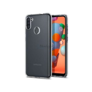 Samsung A115F Galaxy A11 ütésálló hátlap - Spigen Liquid Crystal - átlátszó