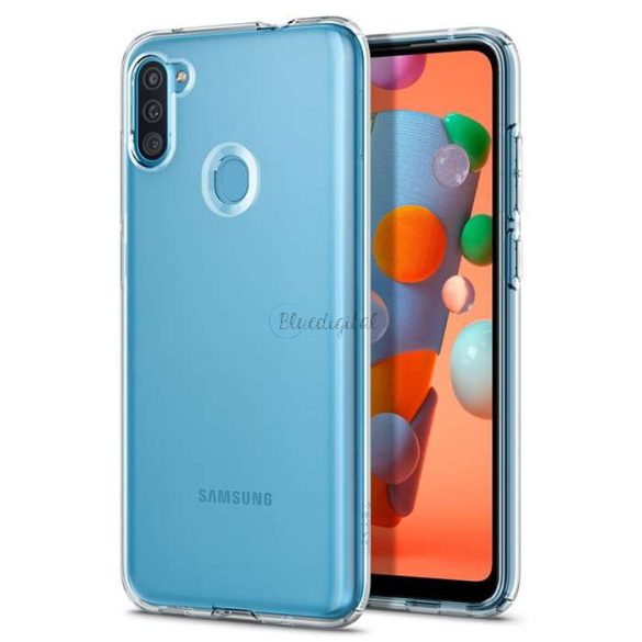 Samsung A115F Galaxy A11 ütésálló hátlap - Spigen Liquid Crystal - átlátszó