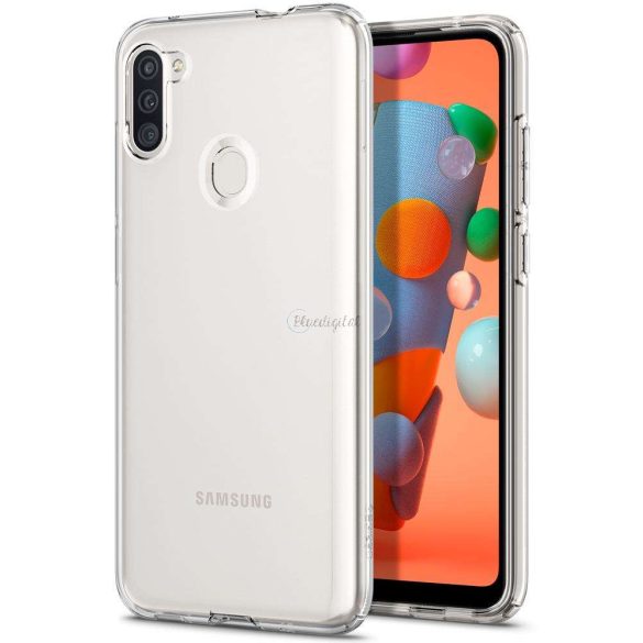 Samsung A115F Galaxy A11 ütésálló hátlap - Spigen Liquid Crystal - átlátszó