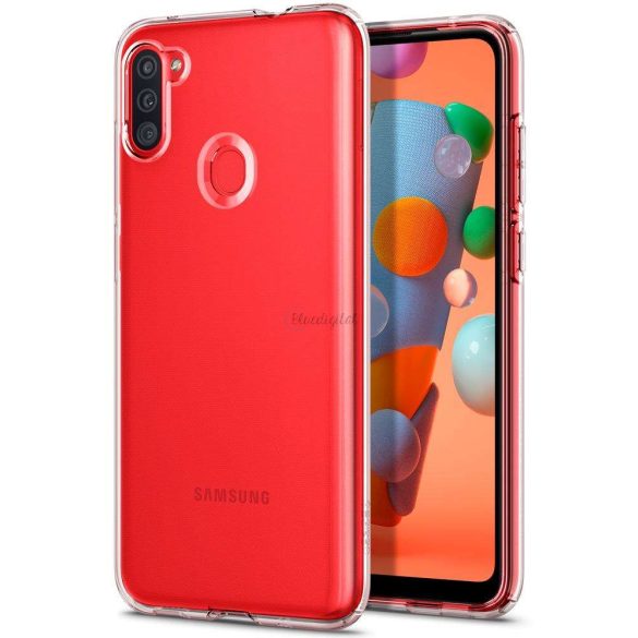 Samsung A115F Galaxy A11 ütésálló hátlap - Spigen Liquid Crystal - átlátszó