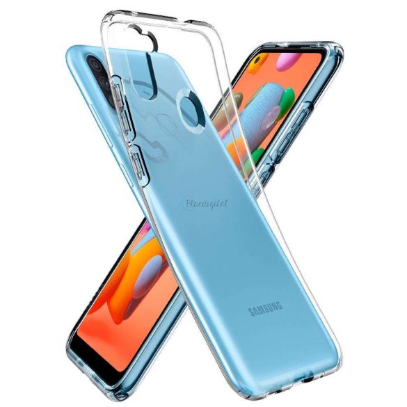 Samsung A115F Galaxy A11 ütésálló hátlap - Spigen Liquid Crystal - átlátszó