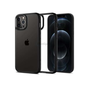 Apple iPhone 12 Pro Max ütésálló hátlap - Spigen Ultra Hybrid - fekete/átlátszó