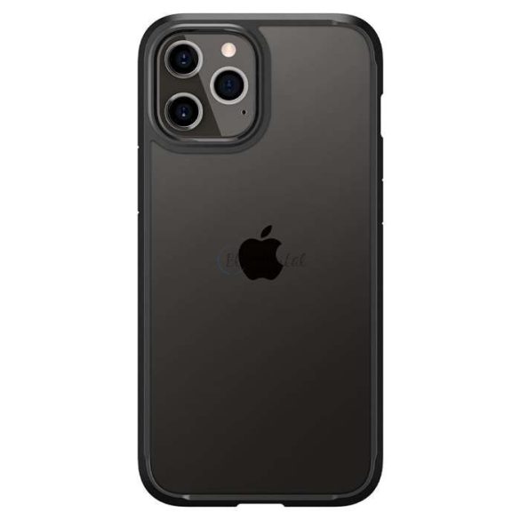 Apple iPhone 12 Pro Max ütésálló hátlap - Spigen Ultra Hybrid - fekete/átlátszó