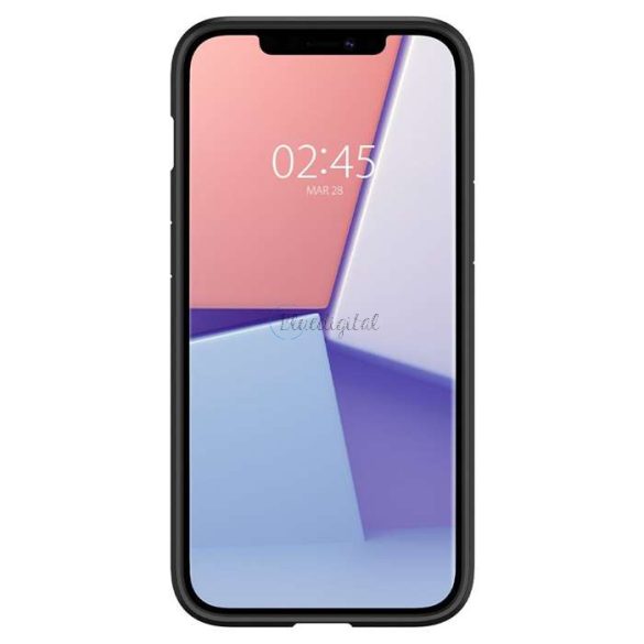 Apple iPhone 12 Pro Max ütésálló hátlap - Spigen Ultra Hybrid - fekete/átlátszó