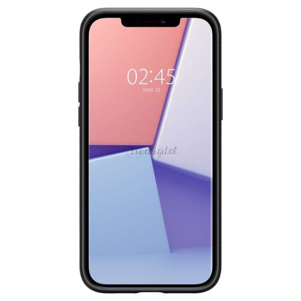 Apple iPhone 12 Pro Max ütésálló hátlap - Spigen Liquid Air - fekete