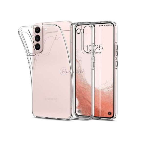 Samsung S906B Galaxy S22+ 5G ütésálló hátlap - Spigen Liquid Crystal - átlátszó