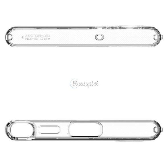 Samsung S908B Galaxy S22 Ultra 5G ütésálló hátlap - Spigen Liquid Crystal -     átlátszó