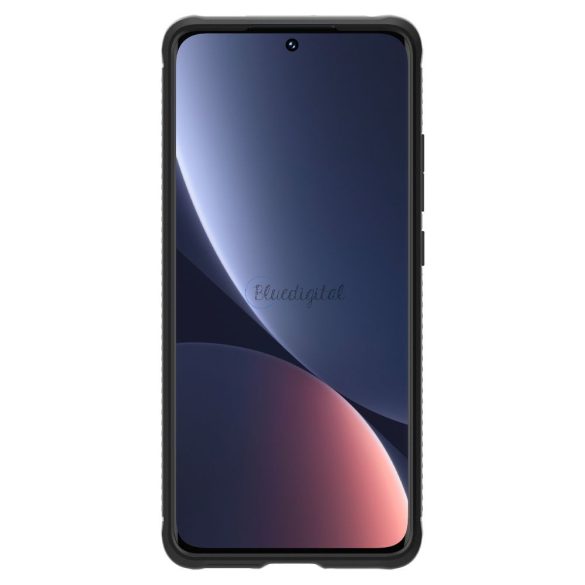 Xiaomi 12/12X ütésálló hátlap - Spigen Rugged Armor - fekete