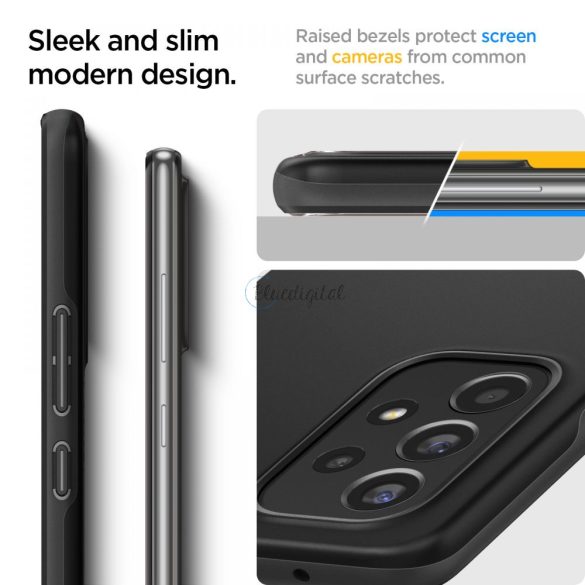 Samsung A536U Galaxy A53 5G ütésálló hátlap - Spigen Thin Fit - fekete