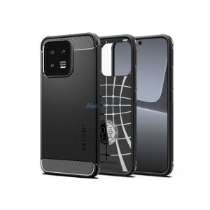Xiaomi 13 ütésálló hátlap - Spigen Rugged Armor - fekete