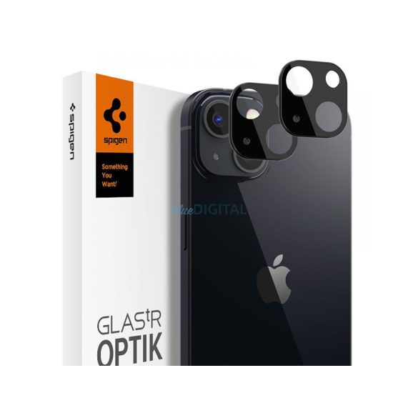 Spigen Glas TR Optik hátsó kameravédő borító - Apple iPhone 13/13 Mini - fekete
