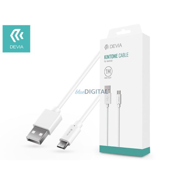 Devia USB - micro USB töltőkábel 1 m-es vezetékkel - Devia Kintone Cable for    Android - fehér