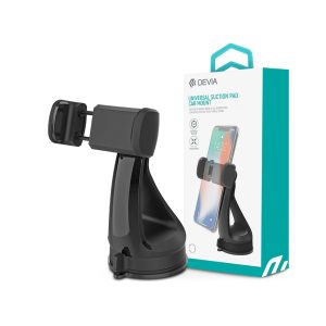 Devia univerzális autós tartó max. 3,5-6" méretű készülékekhez - Devia          Universal Suction Pad Car Mount - fekete