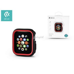 Apple Watch 4 védőtok - Devia Dazzle Series 40 mm - fekete/piros