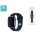 Apple Watch lyukacsos sport szíj - Devia Deluxe Series Sport Band - 38/40/41 mm - sötétkék