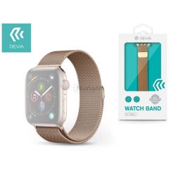   Apple Watch fém szíj - Devia Elegant Series Milanese Loop - 38/40/41 mm - arany
