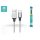 Devia USB - USB Type-C töltő- és adatkábel 1 m-es vezetékkel - Devia Tube for Type-C USB 2.4A - ezüst/fekete Devia USB - USB Type-C töltő- és adatkábel 1 m-es vezetékkel - Devia Tube for Type-C USB 2.4A - ezüst/fekete