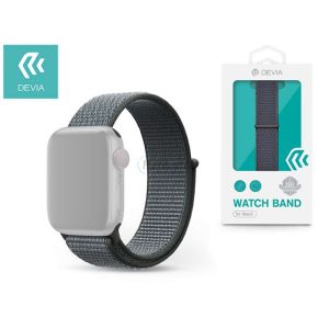 Apple Watch szövet sport szíj - Devia Deluxe Series Sport3 Band - 42/44/45/49 mm- storm gray