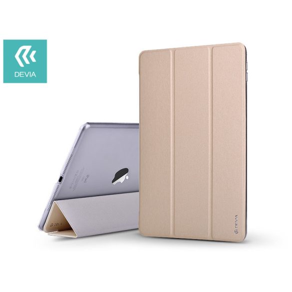 Apple iPad 10.2 (2019/2020/2021) védőtok (Smart Case) on/off funkcióval - Devia Light Grace - gold
