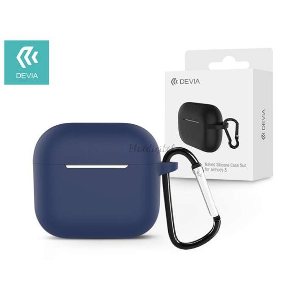 Devia szilikon tok AirPods3 fülhallgatóhoz - Devia Naked Silicone Case Suit for AirPods3 - sötétkék