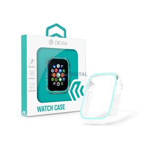 Apple Watch szilikon védőtok - Devia Luminous Series Shockproof Case For iWatch - 41 mm - kékes zöld