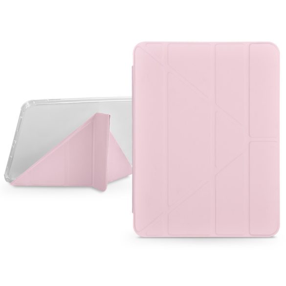 Apple iPad Air 4 (2020)/iPad Air 5 (2022) 10.9/iPad Pro 11 (2022) tablet tok    (Smart Case) on/off funkcióval, Apple Pencil tartóval - Devia Gremlin Series    Case WithPencil Slot - pink