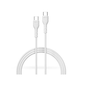 Devia USB Type-C - USB Type-C adat- és töltőkábel 1 m-es vezetékkel - Devia     Kintone Series Type-C To Type-C Cable - 15W - fehér - ECO csomagolás