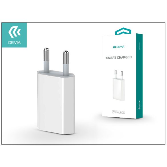 Devia Smart USB hálózati töltő adapter - Devia Smart Charger - 5V/1A - white