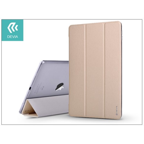 Apple iPad Pro 10.5/iPad Air (2019) védőtok (Smart Case) on/off funkcióval - Devia Light Grace - gold