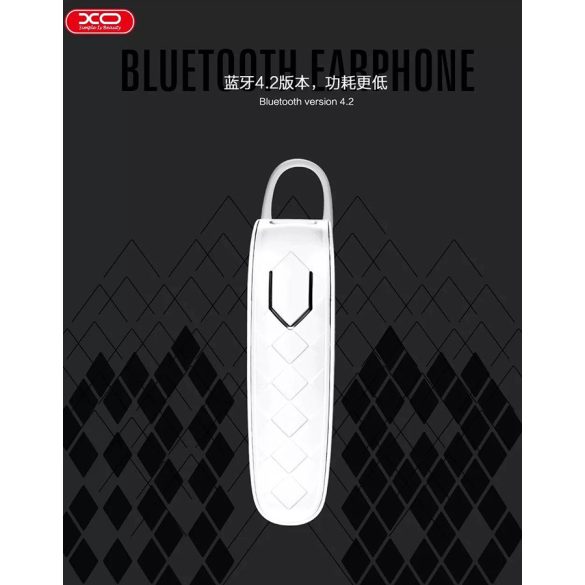 XO Wireless Bluetooth headset v4.1 - XO B20 Wireless Bluetooth Earphone - fehér