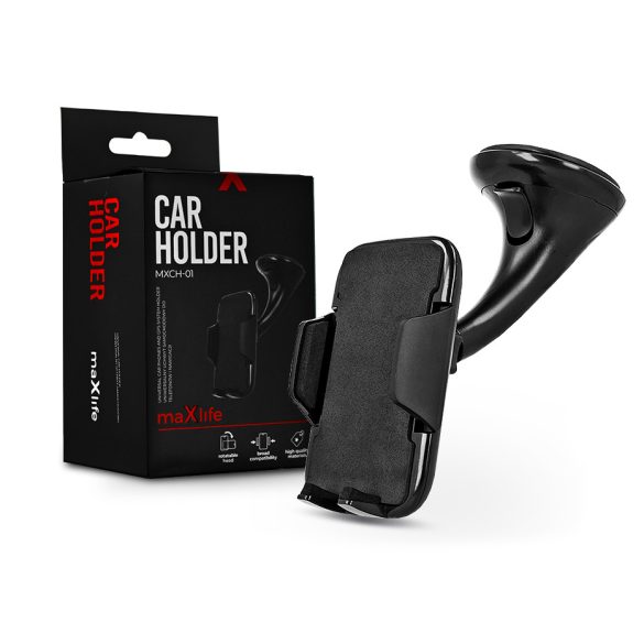 Maxlife univerzális műszerfalra/szélvédőre helyezhető PDA/GSM autós tartó -     Maxlife MXCH-01 Car Holder - fekete