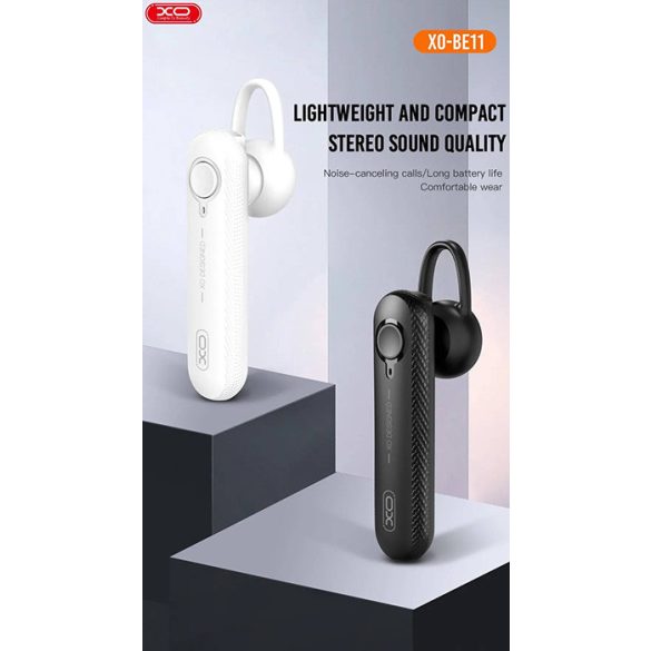 XO Wireless Bluetooth headset v5.0 - XO BE11 Wireless Bluetooth Earphone -      fekete